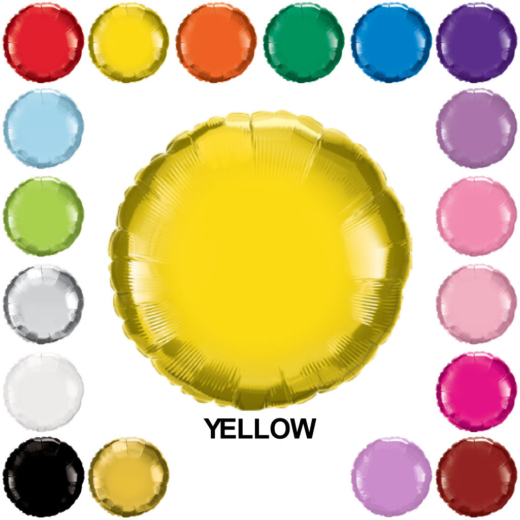18" Round Mylar Balloons (Foil)
