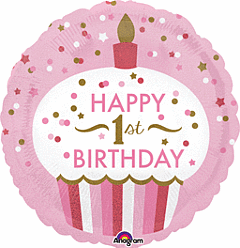 1st Birthday Cupcake Girl