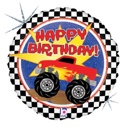 Monster Truck Birthday Holographic